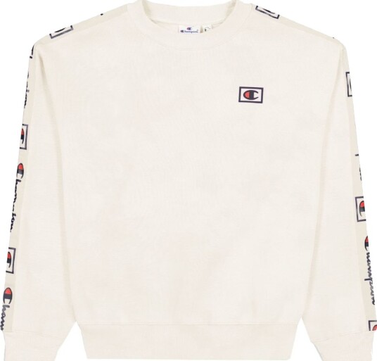 Champion Fashion Collegegenser Hvit/Grå m. Logo Champion 16 18 år 176 188 Collegegenser