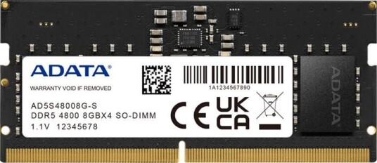 ADATA DDR5 SO-DIMM 8GB 4800MHz AD5S48008G-S