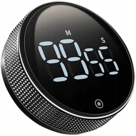 Digitalt Egg Timer med Stoppeklokke Kjøkkentimer LED svart