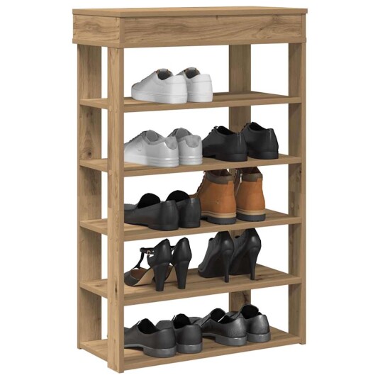 Skohylle artisan eik 60x30x98 cm konstruert tre 8721158649621 Skohylle artisan eik 60x30x98 cm konstruert tre 8721158649621