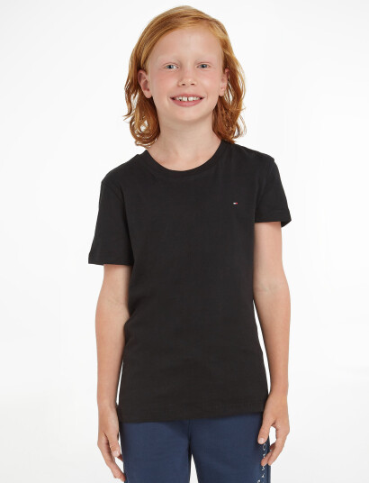 Tommy Hilfiger Boys Basic Cn Knit S/S Black 80