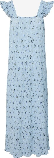 pieces Maxikjole pcFlora Strap Flounce Dress Jrs BC Blå