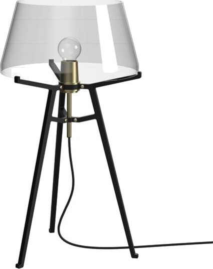 Tonone Ella Bordlampe Sort/ Røkt Glass Tonone Ella Bordlampe Sort/ Røkt Glass