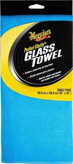Meguiar's Perfect Clarity Mikrofiberklut for glass 40,6 x 40,6 cm, Blå Meguiar's Perfect Clarity Mikrofiberklut for glass 40,6 x 40,6 cm, Blå