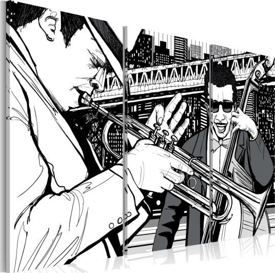 Bilde Jazzkonsert New York Skyskraper 60x40 Artgeist sp. z o. o.