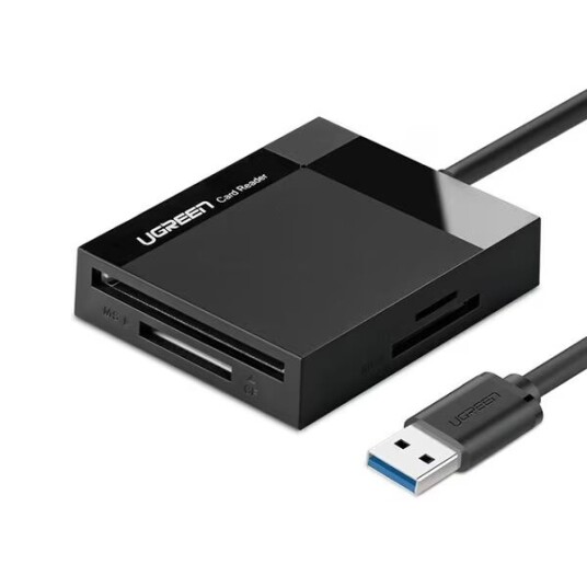 USB-kortleser (SD, CF, microSD, MS) fra Ugreen