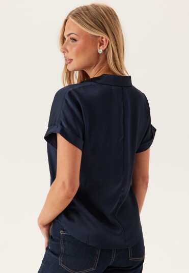 Vila Vienna Ravenna S/S Top Noos Navy 36 Vila Vienna Ravenna S/S Top Noos Navy 36