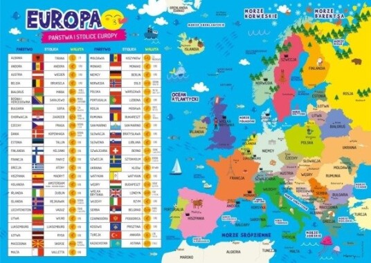Henry Skrivebordsunderlag - Europa