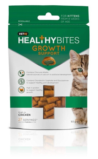 Vetiq Healthy Bites Growth Support For Kittens 65G