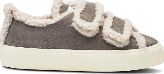 INUIKII Joggesko Shearling Low Velcro Grå INUIKII Joggesko Shearling Low Velcro Grå