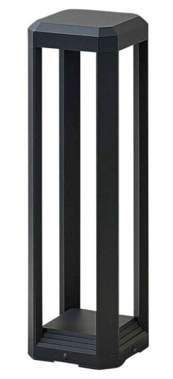 Lucande LED-sokkellampe Fery i antrasitt, 50 cm