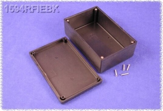 Hammond Electronics 1594RFIEBK 167 × 107 × 65 mm ABS Sort Kabinett