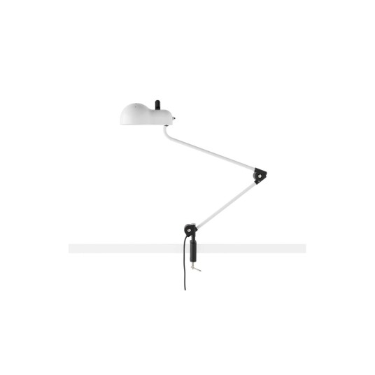 Stilnovo Topo Morsetto Bordlampe Hvit