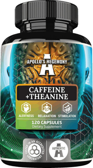 Koffein+Theanine 120 kapsler Energi og Konsentrasjon