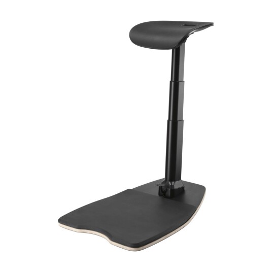 Deltaco Ergonomisk Lenestol med Anti-Fatigue Matte - Sort - Høydejusterbar