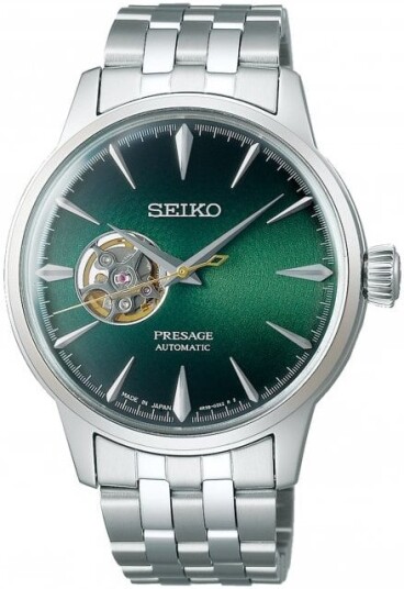 Seiko Herreklokke SSA441J1 Presage Grønn/Stål Ø40.5 mm
