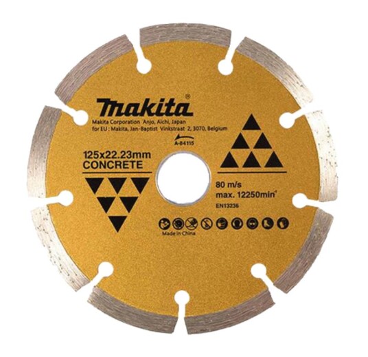 Makita A 84115 Diamantblad 125x22.23 mm tørr betong Maskintilbehør & forbruk Makita A 84115 Diamantblad 125x22.23 mm tørr betong Maskintilbehør & forbruk