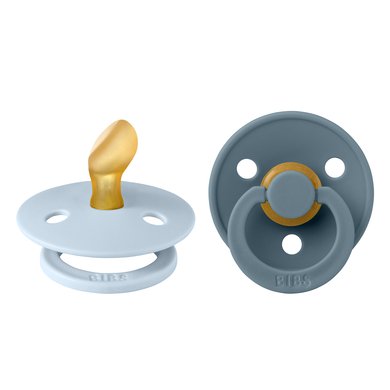 BIBS® Smokk Colour Anatomisk smokk Baby Blue & Petrol 0-6 måneder, 2 stk.