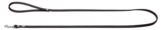 Dog Leash Nappa Petit Black 140 cm, 8 mm