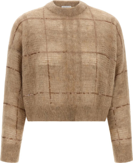 Brunello Cucinelli Dame Strikkevarer Beige S,