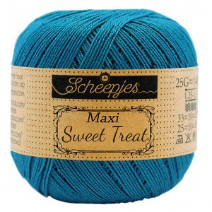 Scheepjes Maxi Sweet Treat Garn Unicolor 400 Petroleumsblå