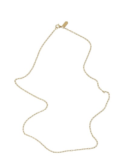 DESIGN LETTERS Square Link Chain |Guld |60  cm