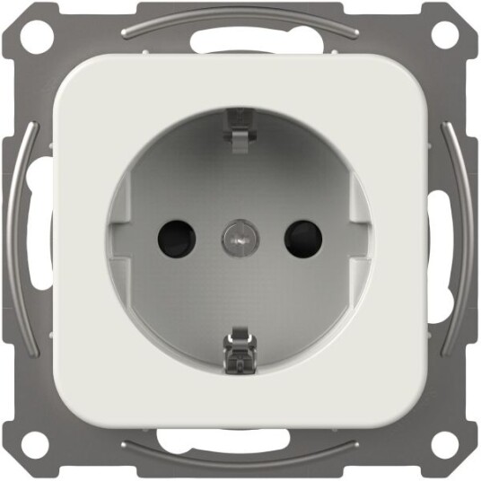 Schneider Electric Trend 183068500 Vegguttaksinnsats uten ramme, jordet, 1-veis
