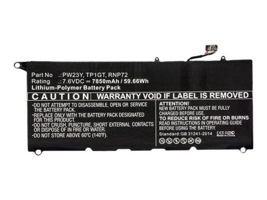 CoreParts batteri til bærbar PC - Li-pol - 7850 mAh - 59.7 Wh (MBXDE-BA0116)