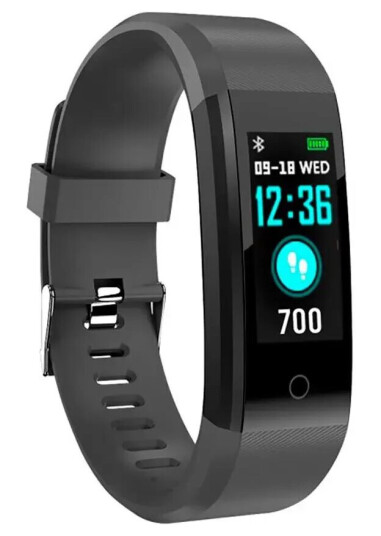 SBS Vital Fit Fitness Tracker m. Søvnsporing og Skritteller - IP67 - Svart