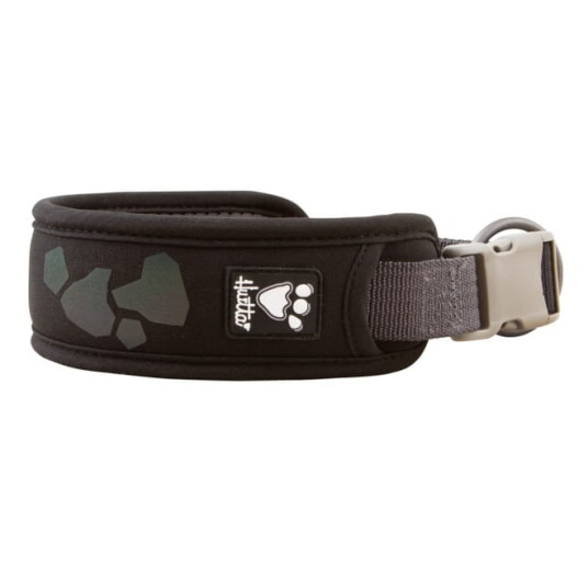 Hurtta Weekend Warrior Hundehalsbånd 25-35 cm - Svart, Ergonomisk og Vanntett
