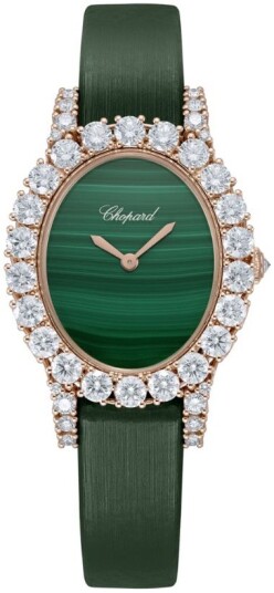 Chopard Dameklokke 139384 5011 Diamond Hour Grønn/Sateng Ø29.4 mm