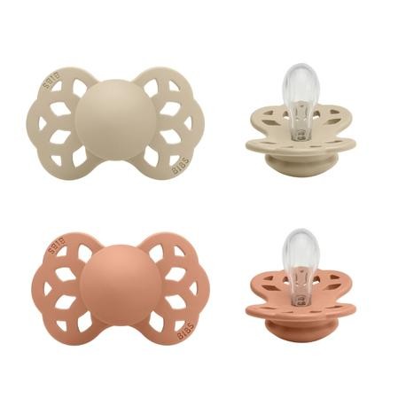 Bibs Infinity 2-pk Str. 1 0-6 Mnd.Symmetrisk  Silikon