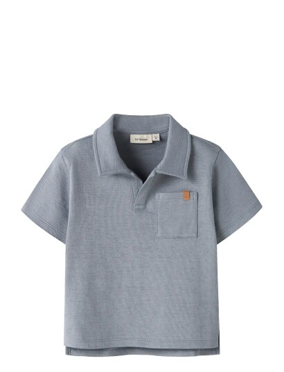 Lil"Atelier Nmmfalk Ss Loose Polo Top Lil Blue 98 Lil"Atelier Nmmfalk Ss Loose Polo Top Lil Blue 98