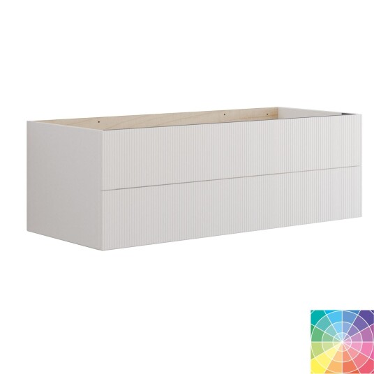 Dansani Calidris Rillet Servantskap 2 Skuff D50cm NCS Farge / 120cm Dobbel DA-C25-C099 Dansani Calidris Rillet Servantskap 2 Skuff D50cm NCS Farge / 120cm Dobbel DA-C25-C099