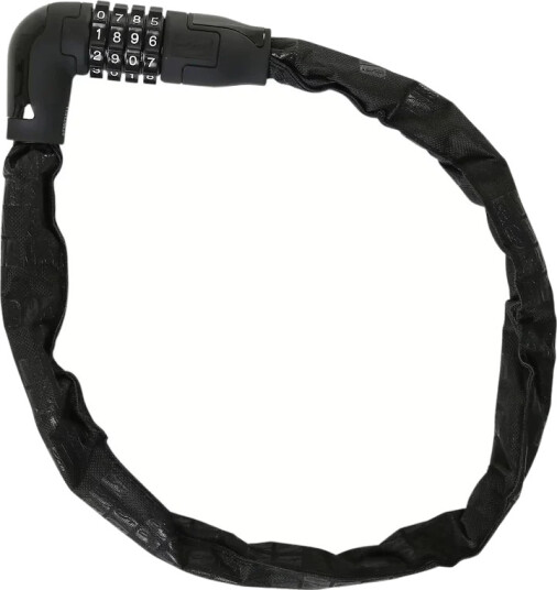 CONTEC PowerLoc kjedelås med kode 6mm 75cm sort CONTEC PowerLoc kjedelås med kode 6mm 75cm sort