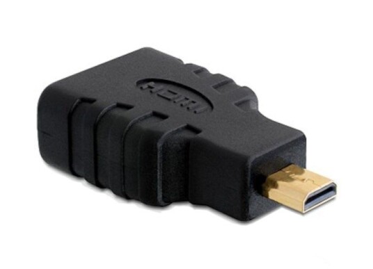 Goobay Micro-HDMI til HDMI Adapter med Gullbelagt Kontakt - Svart Goobay Micro-HDMI til HDMI Adapter med Gullbelagt Kontakt - Svart
