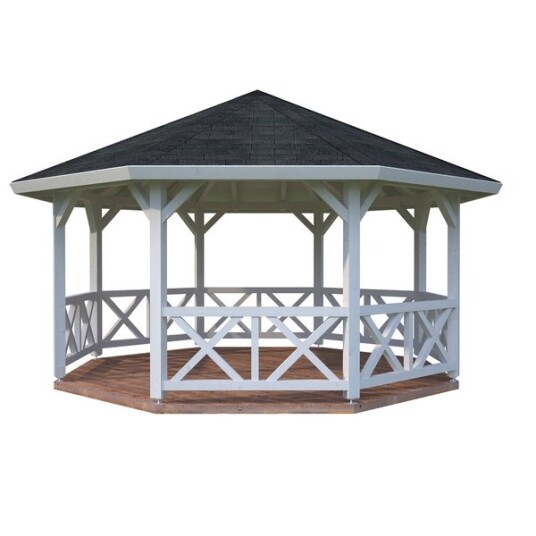Palmako Paviljong betty 18,0 18,0 m2 6-kantet Palmako Paviljong betty 18,0 18,0 m2 6-kantet