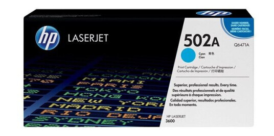 HP 502A / Q6471A Cyan Toner - Laser toner Blå
