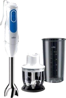Braun Multiquick 3 Stavmikser 700 W med 0,35L Beholder - Hvit/Blå