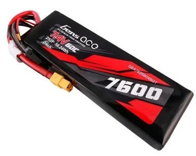 2s 7600mAh - 60C - Gens Ace PCM G-Tech XT60