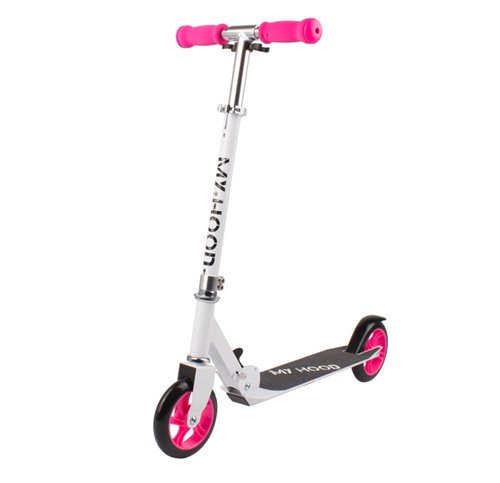 My Hood Sparkesykkel My Hood 145 mm Hvit/Rosa