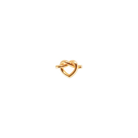 JANE KOENIG Big Tied Heart Stud |Guld |One Size