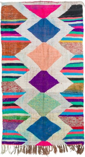 Marokkansk Boucherouite teppe 130 x 230 cm Størrelse: 130 x 230 cm