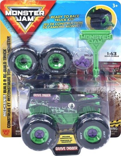 Monster Jam Monstertruck Mechanix 1:43 Grave Digger Monster Jam Monstertruck Mechanix 1:43 Grave Digger