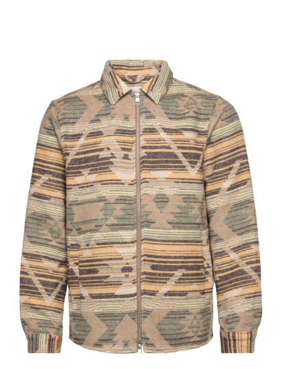 Revolution Zipped Overshirt - Beige - M