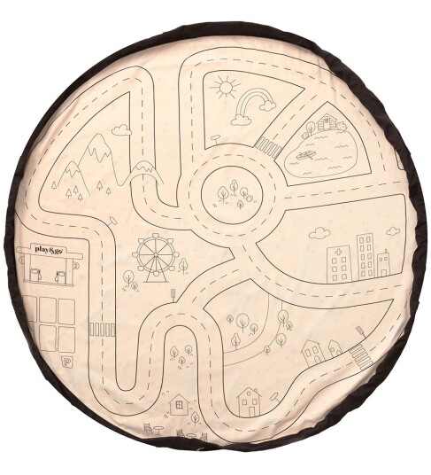 play&go Lekeunderlag 2-i-1 Playville ⌀ 140 cm