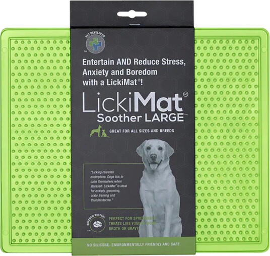 Lickimat Dog Lick Mat Soother Xl Green 30.5X25.5Cm (645.5392)