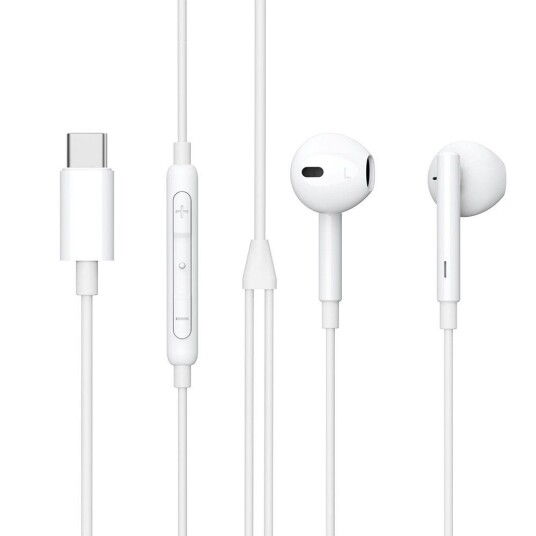 eSTUFF In-Ear-Hodetelefoner med USB-C og Mikrofon Hvit eSTUFF In-Ear-Hodetelefoner med USB-C og Mikrofon Hvit