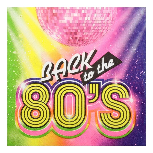 Santex Servietter Back to the 80's Santex Servietter Back to the 80's