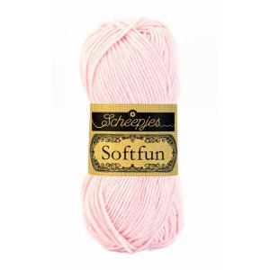 Scheepjes Softfun Garn Unicolor 2513 Lys Rosa